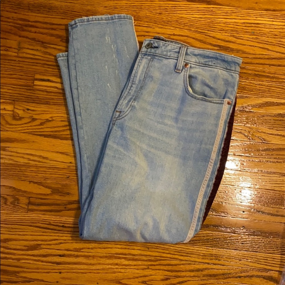 Abercrombie Simone high rise ankle jeans